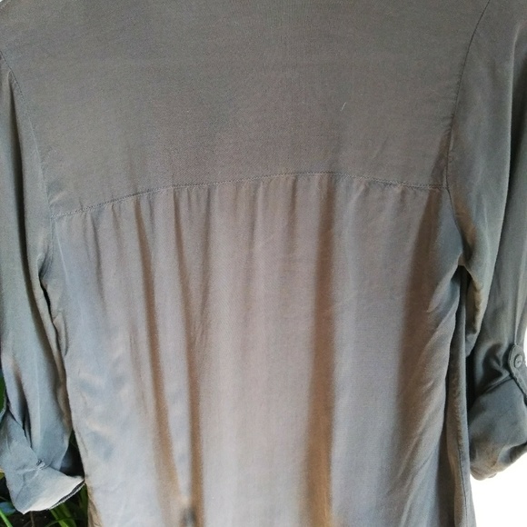 Army Button Up Top - Picture 2 of 4